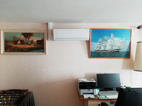 Installation d'une climatisation BI-SPLITS dans une villa à DENICÉ
